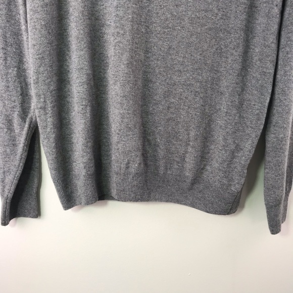 Emi Maglia Grey 1/4 Zip Pull Over Sweater 121-3 - Picture 2 of 5